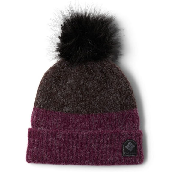 Columbia Winter Blur Pom Pom Beanie Berry - Picture 1 of 7